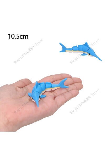 Choice10 G 3DPrinted Animal figure Movable Moldel Shark Bearded Dragon Dolphi...