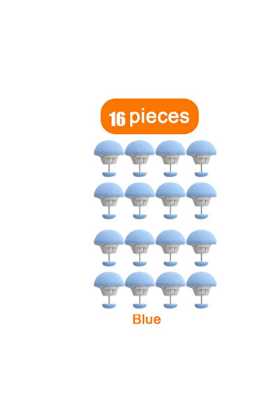 Choice 16Pcs-Blue Mushroom Quilt Holder Macaron Non-slip Quilt Blanket Clip O...
