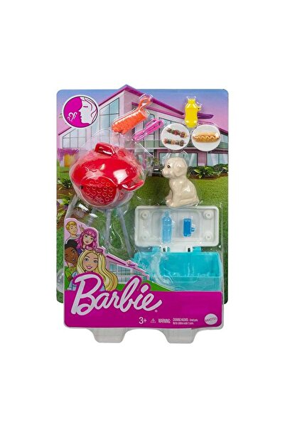 Barbie 'nin Ev Dekorasyonu Oyun Setleri Barbekü GRG76