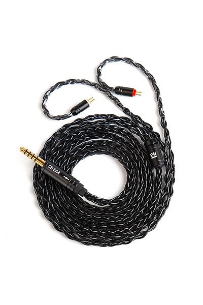 Choice1 2m black 2pin4.4 KBEAR ST12plus Earphone Cable 2m 8 Core 4N OFC Silve...