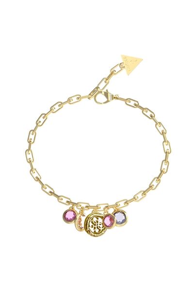 Guess سوار فولاذي أصفر