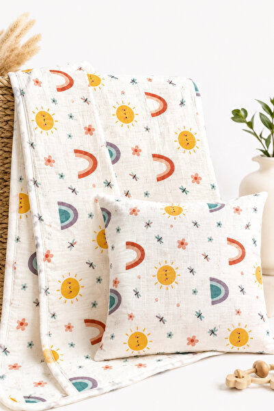 MORE HOME 100% Cotton Baby Muslin Cover + Pillowcase