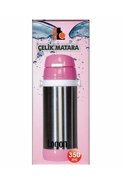 Logon I015 Pembe - 350 ml Pipetli Çelik Matara