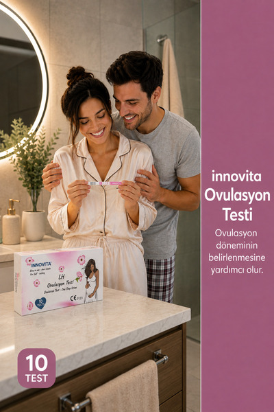 İnnovita 20 Adet Ovulasyon Testi 2 Adet Strip Erken Gebelik Testi