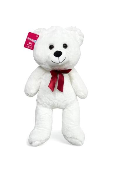 SELAY TOYS دمية دب فضفاضة من القطيفة باللون الأبيض 46 سم 4564