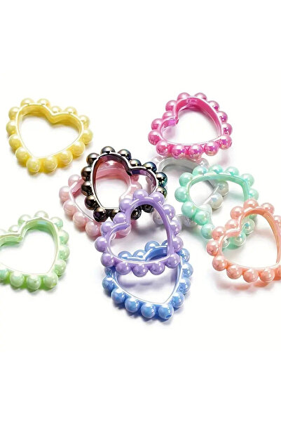 Choice1 20Pcs Random Acrylic Plated UV Color Love Garland Beaded Handmade DIY...