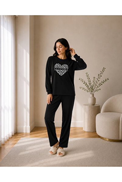 Clyfora Heart Velvet Pajama Set