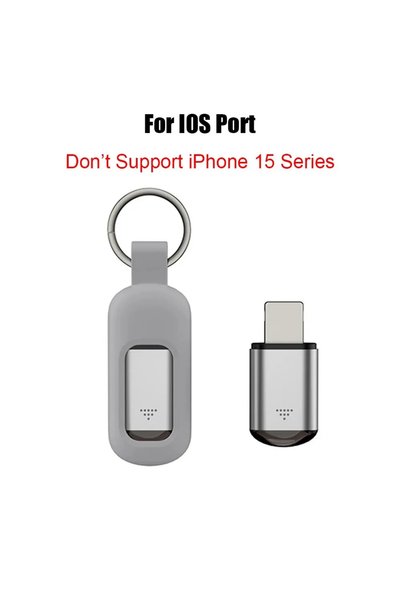 Choice1 For iPhone Silver Mini Smart IR Remote Control Adapter USB Type C wit...