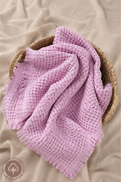 miniel organic Unisex Bebek Waffle Kumaş %100 Organik Pamuklu Püsküllü Bebek ...