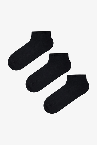 Penti Black Men's Super 3-Piece Booties Socks