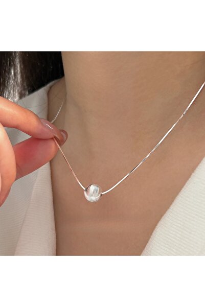 Choice YS-R418 925 Sterling Silver Necklace Bead Pendant Simple for Women Wed...
