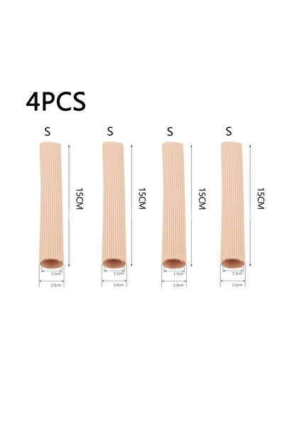 Choice9 S-4PCS 1-8pcs غطاء سيليكون فاصل أصابع القدم من القماش المقطوع أنبوب ك...