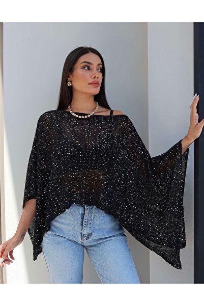 MareandCo بلوزة بيريه مزينة بالترتر