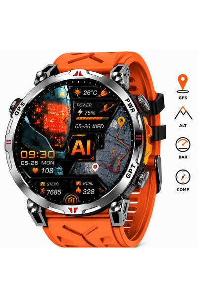 OEM Ceas smartwatch sport cu GPS, ecran AMOLED de 1.56 inch 480x480, 680 mAh,...