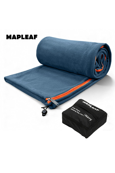 Choice4 Blue-185x80cm MAPLEAF Fleece Sleeping Bag Liner Lightweight Winter Sl...
