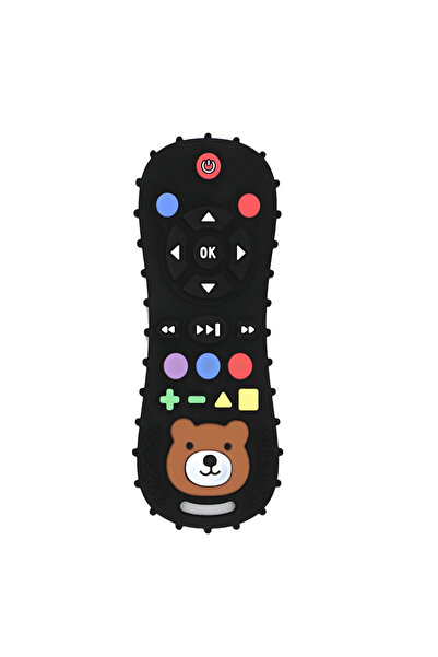Choice 2025 Black 1/3PCS Baby Remote Control Teether Silicone Baby Anti-Eatin...