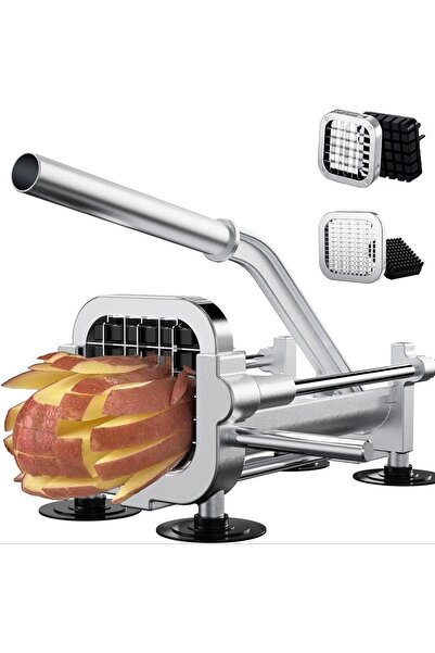 Choice 12 38 14 French Fry Cutter, Heavy Duty French Fries Slicer, Stainless ...
