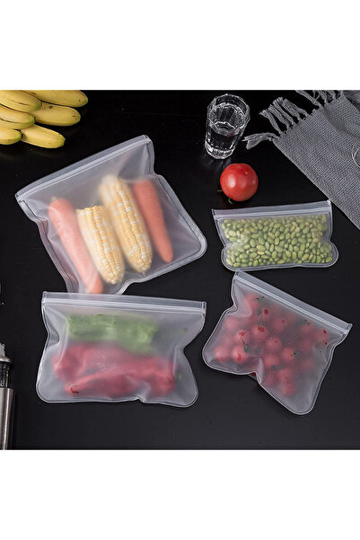 Choice3 21.5cmX12cm 10Pcs 10pcs Silicone Food Storage Containers Leakproof Co...