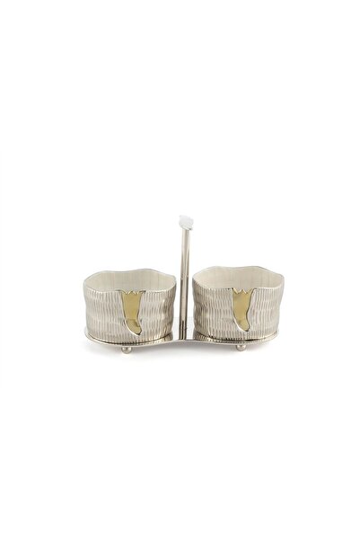 Mikasa Moor Silver 2-Piece Snack Bowl 22X15Cm