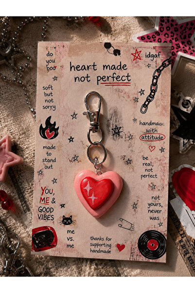 FaveArt Breloc inimă handmade – Heart Charm