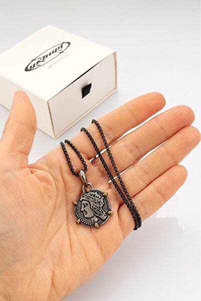 UKHWD SUPPLY 316L Steel Caesar Necklace - Ka1187Sy