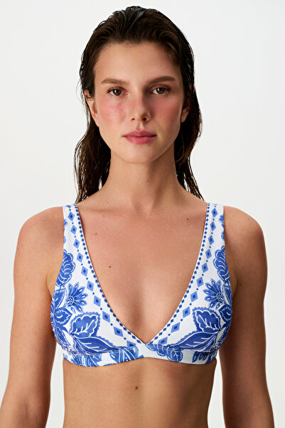 Penti Giana Deep V-Neck Floral Bikini Top
