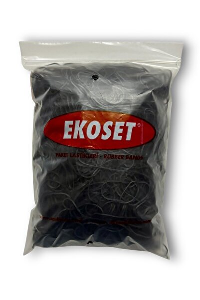 ekoset Black Package Packaging Money Elastic Bands 1000 Pieces 70mm