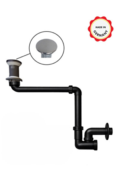 Dallmer Yer Kazandıran Siyah Lavabo Sifonu 137 - Lavabo Dolabında ve Çekmeces...