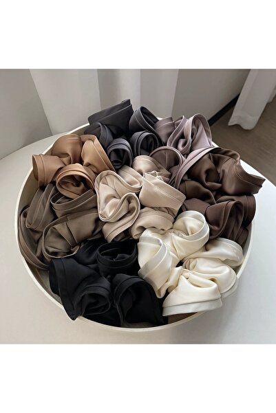 Choice10 8pcs Korean Big Hair Tie Ribbon Scrunchies Satin Elastic Hair Band B...