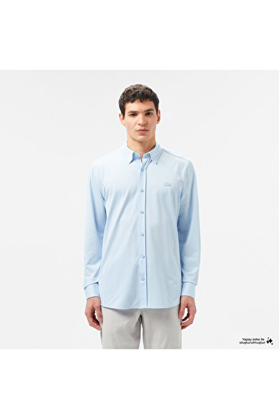 Lacoste Erkek Slim Fit Açık Mavi Gömlek