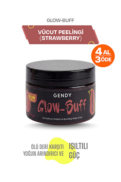 GENDY Glow-Buff Strawberry | Nemlendirici, Besleyici, Batık Giderici ve Arınd...