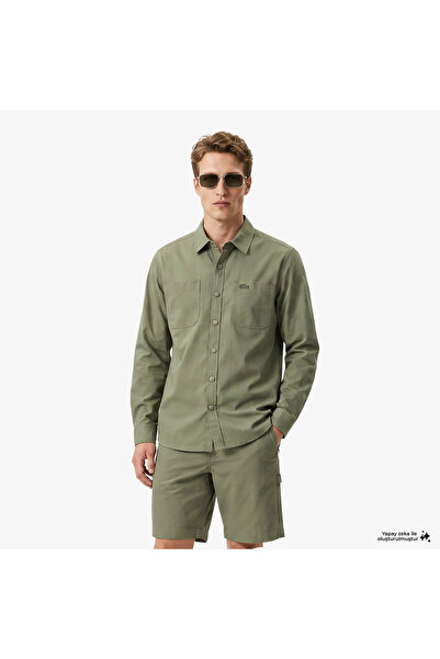 Lacoste Erkek Regular Fit Haki Gömlek
