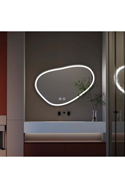 OEM Oglindă tactilă LED Quassare, sistem de dezaburire 90x65 cm