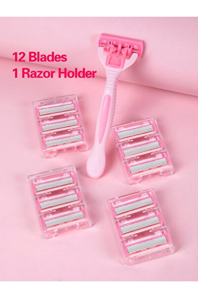 Choice1 1 Handle 12 blades 1 Handle + 12 / 17 Blades/ Men Women Manual Safety...