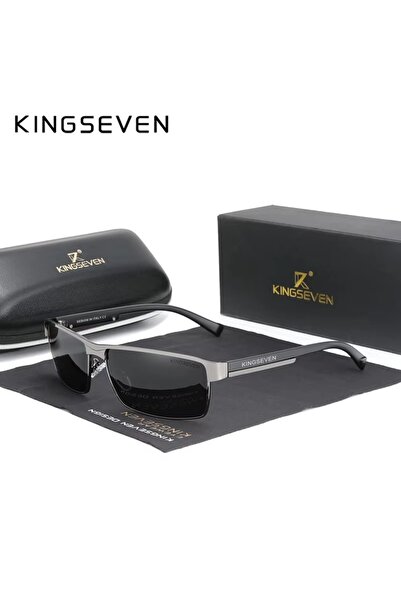 Choice6 نظارات شمسية مستقطبة للرجال من KINGSEVEN بلون رمادي غامق، نظارات قياد...