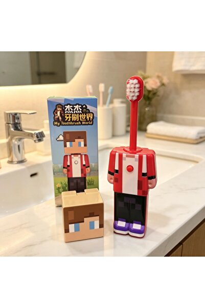 Choice3 Bandai D 1-4pcs Anime my world Scalable Toothbrush Cute MC Figures Tr...