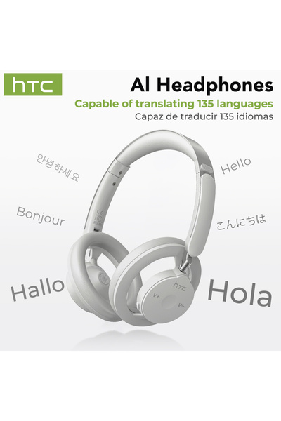 Choice white AI HTC HP06 Open-Ear Wireless Headphones Bluetooth V6.0 Airy Fol...