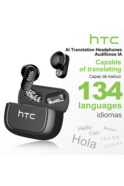 Choice سماعات أذن بلوتوث رياضية لاسلكية HTC NE51 بتقنية الذكاء الاصطناعي، لون...