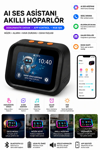 ArmoniaVital Yapay Zeka Sesli Asistan Akıllı Bluetooth Hoparlör AI Sohbet 21 ...