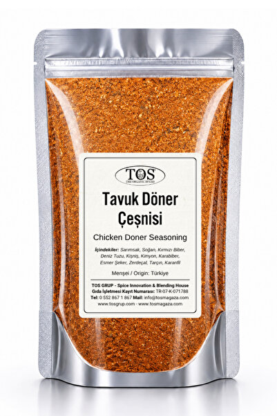 TOS The Organic Spices Tavuk Döner Çeşnisi 100 gr Chicken Döner Seasoning - P...