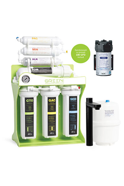 SPECTRUM WATER Sistem osmoză inversă premium GREEN Series, 7 stadii, 100 GPD,...