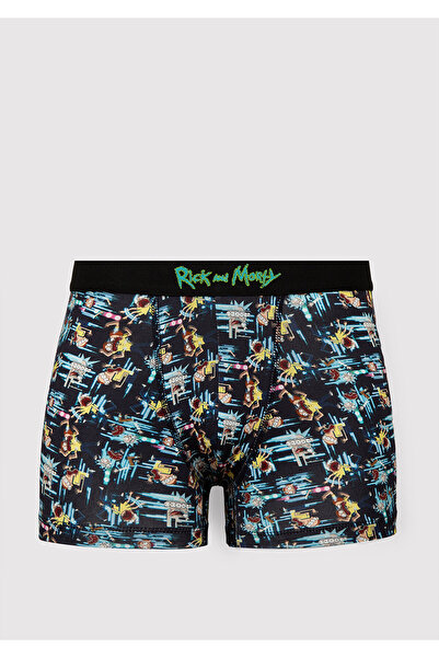 Mavi Rick and Morty Baskılı Lacivert Boxer 0912454-30217