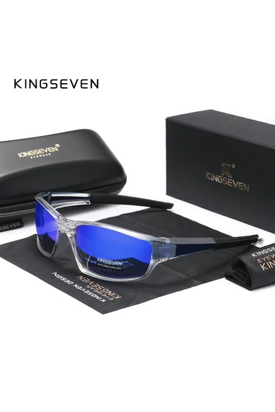 choice2 Clear Blue KINGSEVEN New Design Men's Sports Sunglasses Polarized Wom...