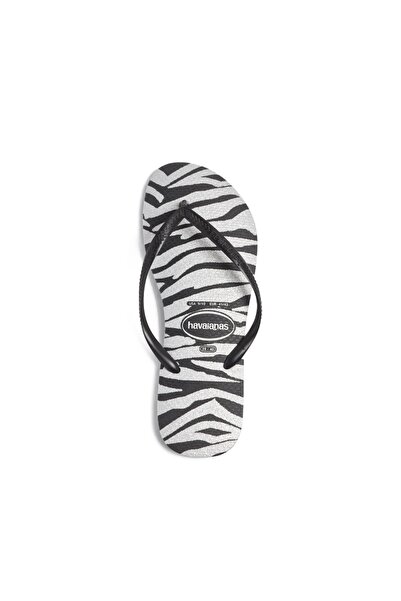 Havaianas HAV.SLIM AMINALS GLITTER 4147852-0090 Λευκό-Μαύρο