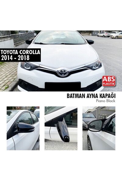 Universal Toyota Verso Yarasa Ayna Kapağı Piano Black Parlak Siyah
