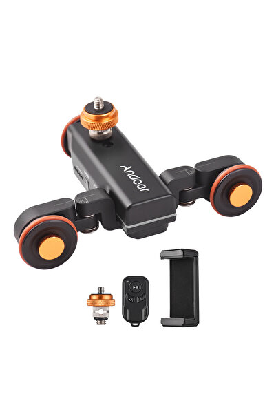 Choice black Motorized Camera Video Trolley with Scale Indication Motorized V...