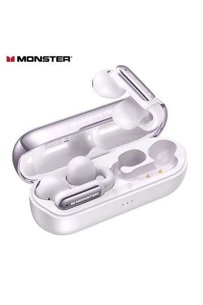 Choice1 سماعات أذن لاسلكية بلوتوث Purple Monster AC601 OWS مع تقنية إلغاء الض...