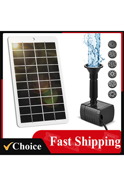 Choice Solar Water Fountain Pump Outdoor 4W 5V Solar Panel Kit 200L/H Flow Ra...