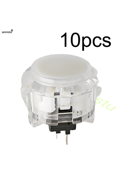 Choice 10pcs 30mm white 10pcs Clear Push Button 24mm 30mm Durable Multicade V...