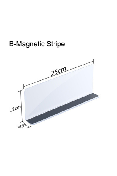 Choice9 Magnetic 25cm B 5PCS L Shaped Shelf Dividers PVC Transparent Compartm...